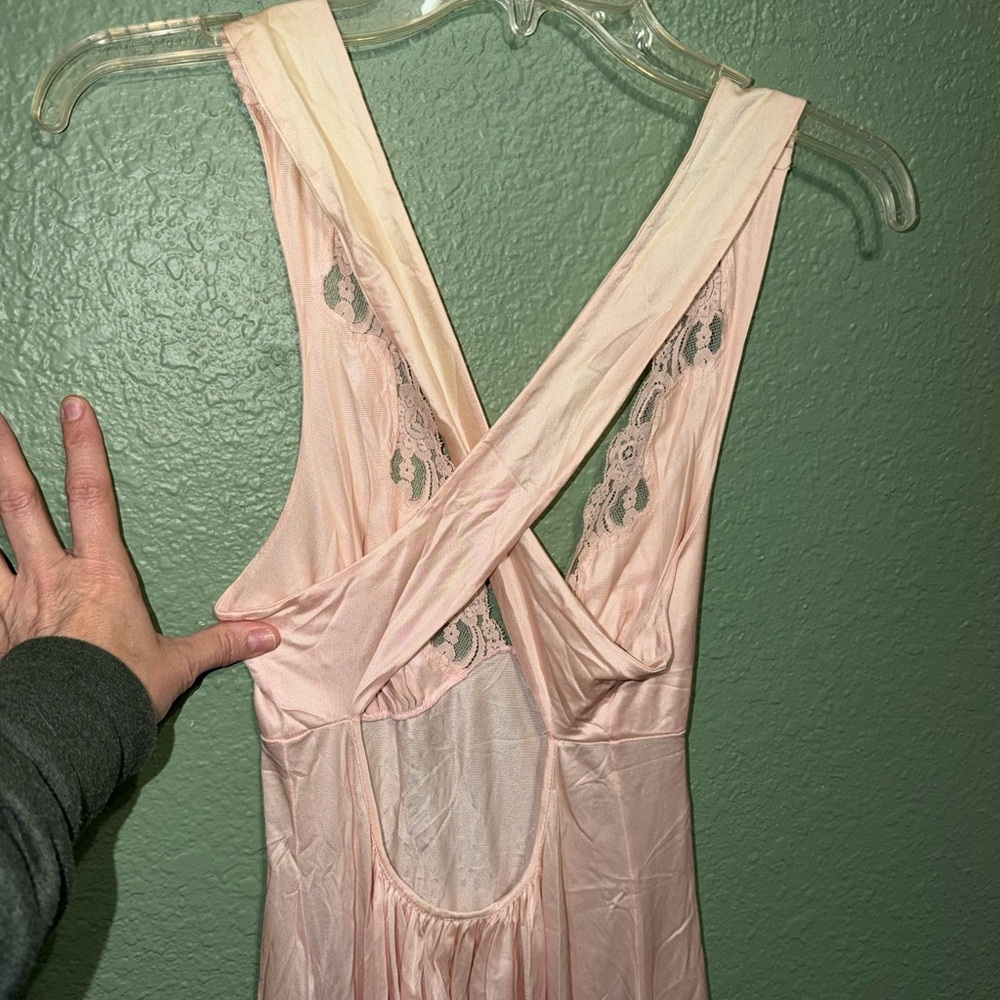 Vintage Lace Evening Gown Slip Dress - Picture 5 of 10